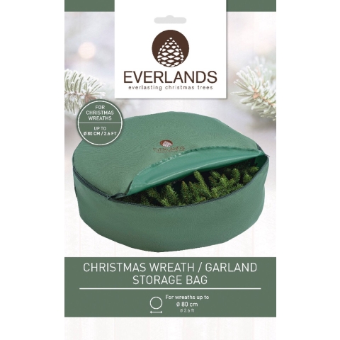 Opbergzak polyester d70h20cm groen - Everlands