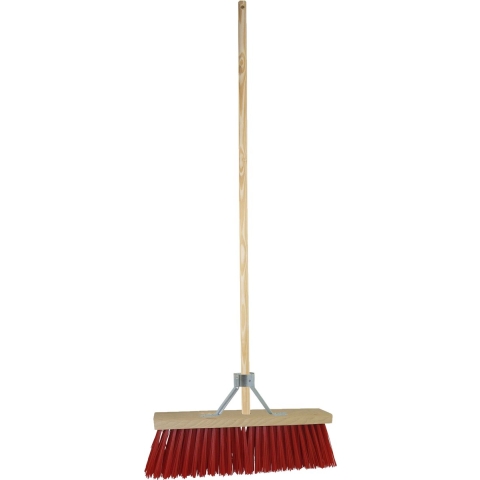 Buitenbezem - FSC hout - kunstvezel - hard - 40 x 150 cm -