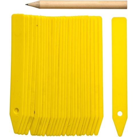 Nature Steeketiketten - 100x stuks - moestuin/groentetuin/kruidentuin - 10 cm -