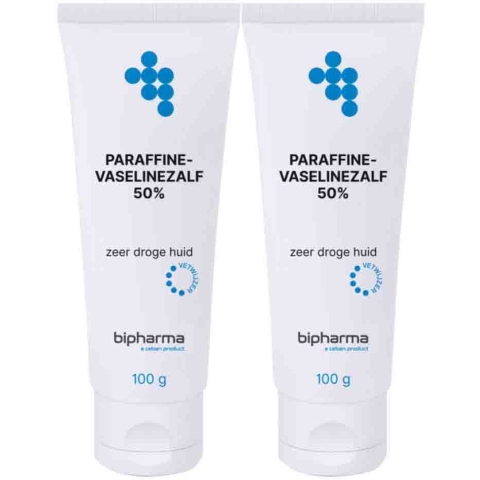 2x Bipharma Paraffine Vaselinezalf 50% 100 gr