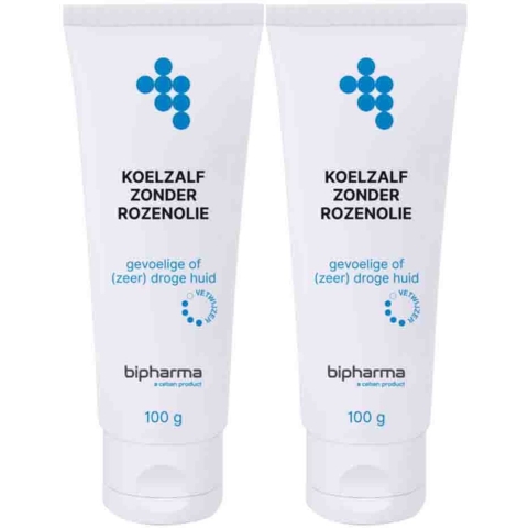 2x Bipharma Koelzalf Zonder Rozenolie Tube Los 100 gr