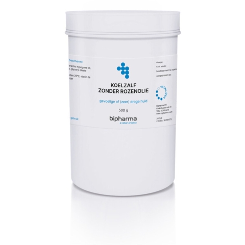2x Bipharma Koelzalf Zonder Rozenolie 500 gr