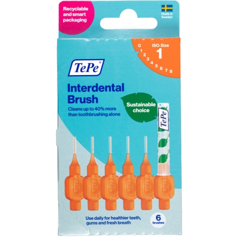 3x TePe interdentale Ragers original 0,45 mm Oranje 6 stuks