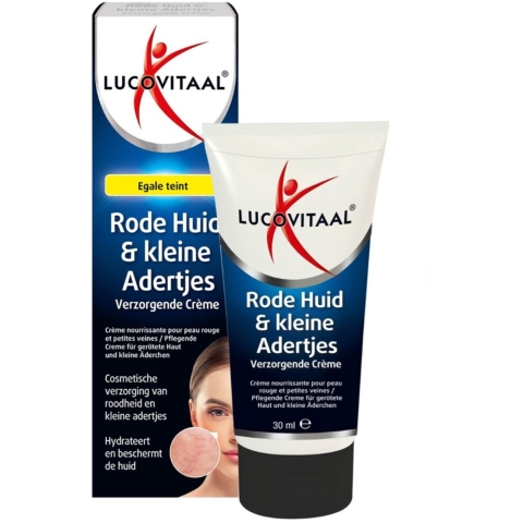 3x Lucovitaal Rode Huid&Kleine Adertjes Crème 30 ml