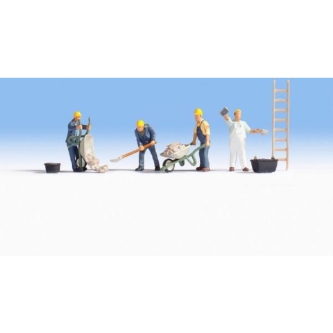 NOCH 45055 TT Set figuren, metselaars figuren