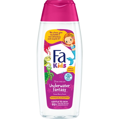 12x Fa Douchegel&Shampoo Kids Surfing Mermaid 250 ml