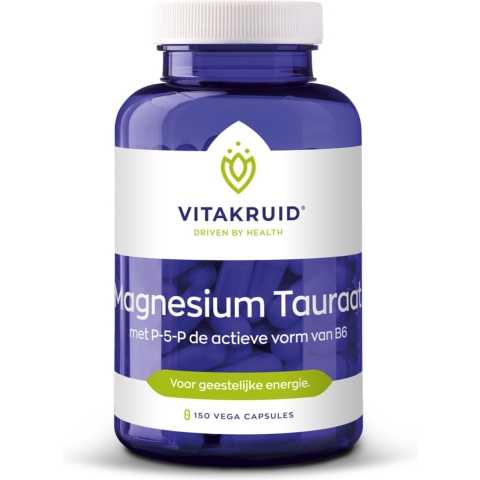 Gratis Verzending: 2x Vitakruid Magnesium Tauraat B6 150 vegacapsules