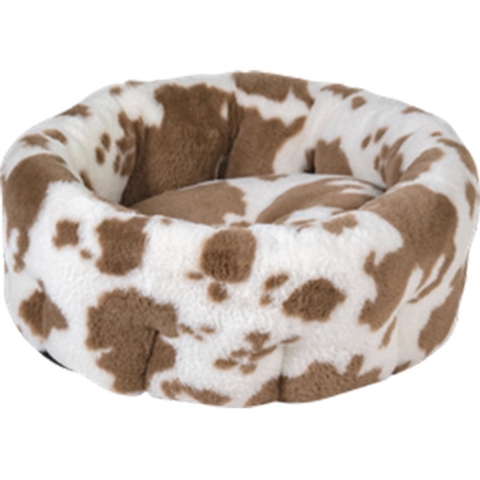 Animal Boulevard Cow Plush hoge mand wit/mokka S