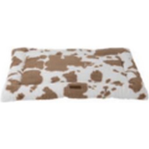 Animal Boulevard Cow Plush benchkussen wit/mokka XL