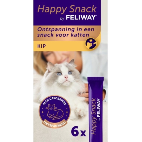 11x Feliway Happy Kattensnack 6 x 15 gr