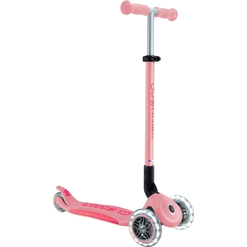 Globber Primo Foldable Plus Lights - 3-Wiel Step - Lichtgevende wielen - Pastel Pink