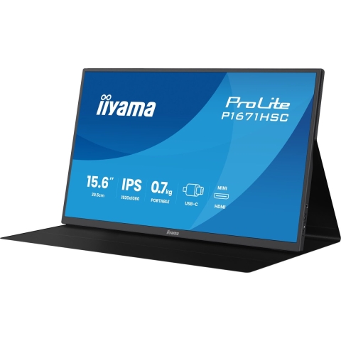Iiyama P1671HSC-B1 15,6  Draagbare IPS USB-C monitor