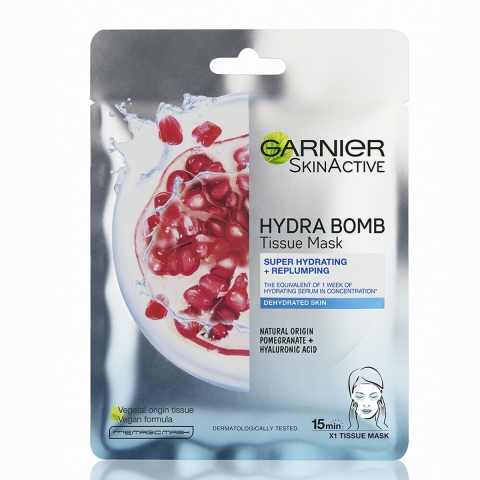 5x Garnier SkinActive Tissue Gezichtsmasker Hydraterend&Revitaliserend