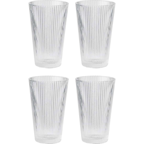 Stelton - Pilastro Drinkglazen 0,35 l. - 4 stuks