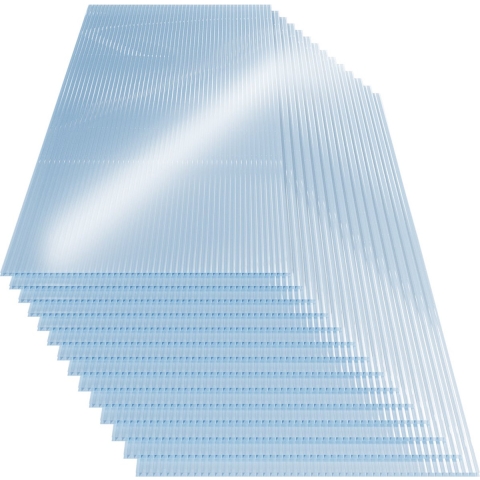 Polycarbonaat Platen - 4 mm Dubbelwandig - UV-Bestendig 60,5x121cm (14 stuks)
