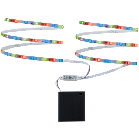 Paulmann 70700 LED-strip complete set Met batterijbox 6 V 800 mm RGB 1 stuk(s)