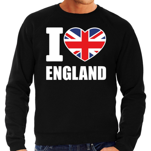 I love England sweater / trui zwart voor heren M -