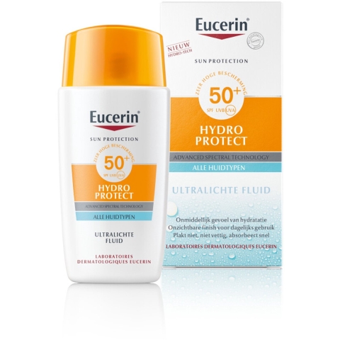 3x Eucerin Sun Hydro Protect Ultralichte Fluid SPF 50+ 50 ml
