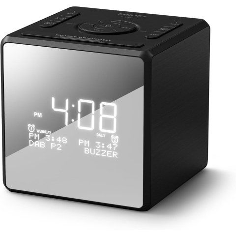 Philips TAR4600/10 - Wekker - DAB+ radio met USB-C oplaadpoort - 103,5mm