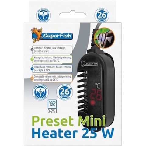 Preset mini heater 25 watt SuperFish - Superfish