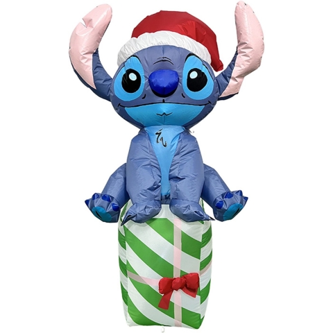 Opblaasfiguur polyester Stitch cadeautje 120 cm Disney - Disney