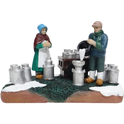 Milkfarmers Working Polyresin 13cm Santaville - Santaville