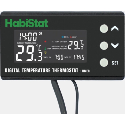 Digitale temperatuur thermostaat timer 600 watt Habistat - Habistat