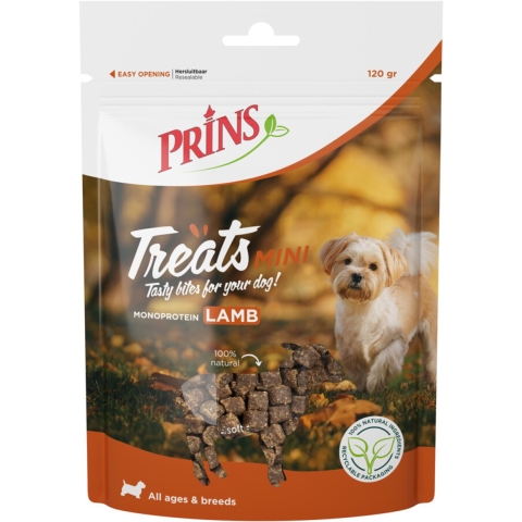 10x Prins Hondensnack Treats Lamb 120 gr
