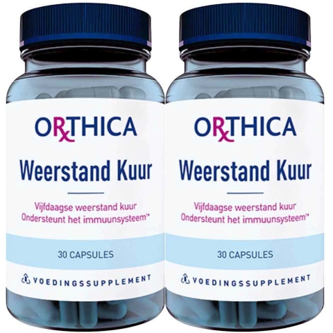 Gratis Verzending: 2x Orthica Weerstand Kuur 30 capsules