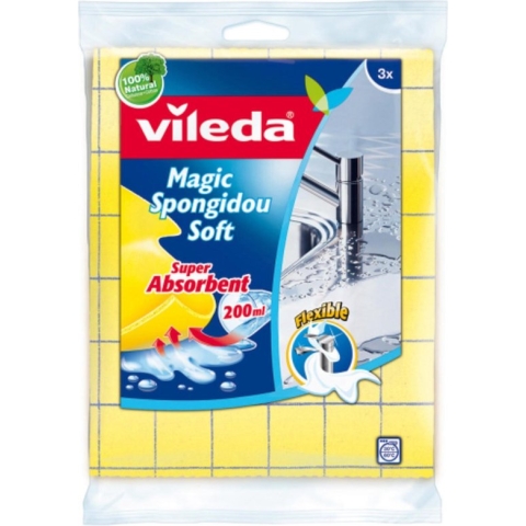 Vileda Spongidou Soft Vaatdoekje 3ST