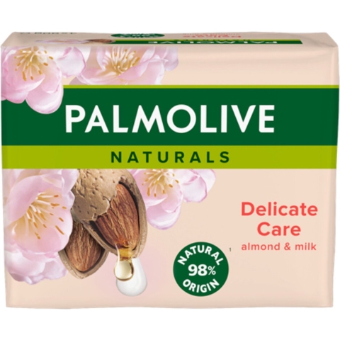12x Palmolive Tabletzeep Naturals Amandel Melk 4x 90 gr