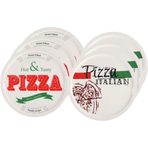 Cookinglife Pizzabord Buon Appetito ø 30 cm - 6 stuks