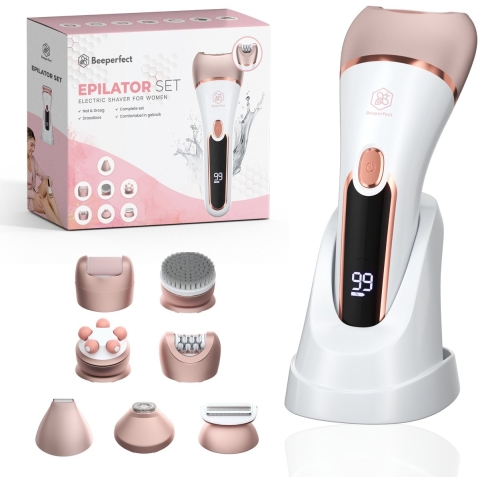 Beeperfect® 7 in 1 Epilator Voor Vrouwen - Scheerapparaat Vrouw - Bikinitrimmer - Oplaadbaar - Water