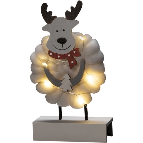 Konstsmide 3266-210 LED-silhouet Eland Warmwit LED Wit Timer