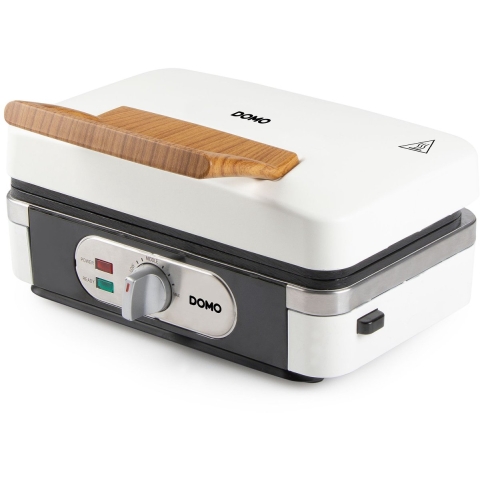 DOMO SANDWICH-WAFFEL-GRILL 3-IN-1 POWDER WHITE Tosti-apparaat Wit