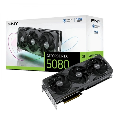 PNY Nvidia GeForce RTX 5080 Videokaart GeForce RTX 5080 16 GB GDDR7-RAM NVIDIA G-Sync