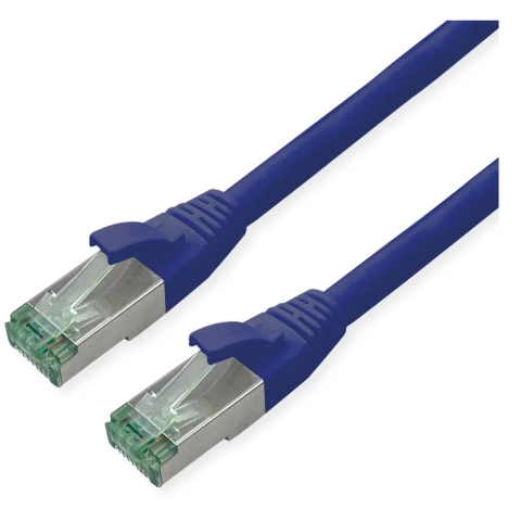 ROLINE RM Patchkabel Cat.6A S/FTP (PiMF), blauw, 20 m