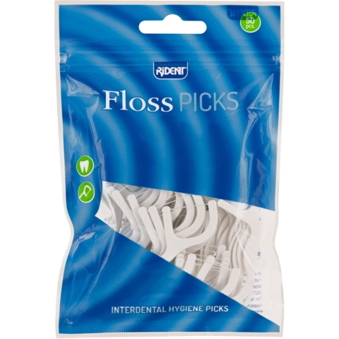 12x Rident Floss Picks 50 stuks