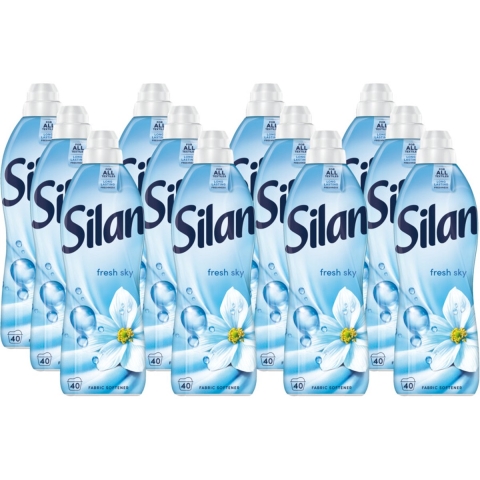 12x Silan Wasverzachter Fresh Sky 40 Wasbeurten 880 ml