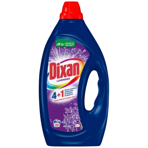 Dixan Vloeibaar Wasmiddel Fresh Lavender - 32 wasbeurten 1,440 liter