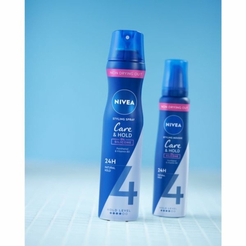 3x NIVEA Haarmousse Care&Hold Extra Strong 150 ml