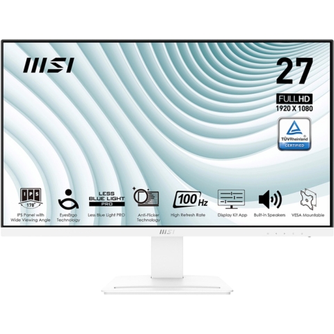 MSI Pro MP273AWDE computer monitor 68,6 cm (27") 1920 x 1080 Pixels Full HD LCD Wit