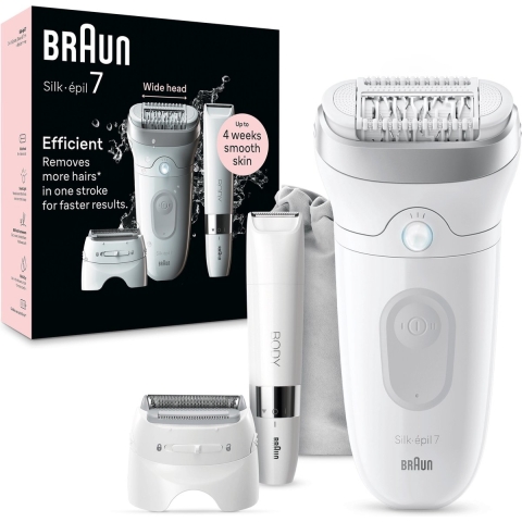 Braun Silk-épil 7 7-441 40 pincetten Zilver, Wit