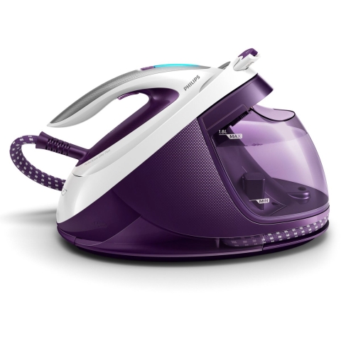 Philips GC9660/30 stoomstrijkijzer station 2700 W 1,8 l T-ionicGlide-zoolplaat Paars, Wit