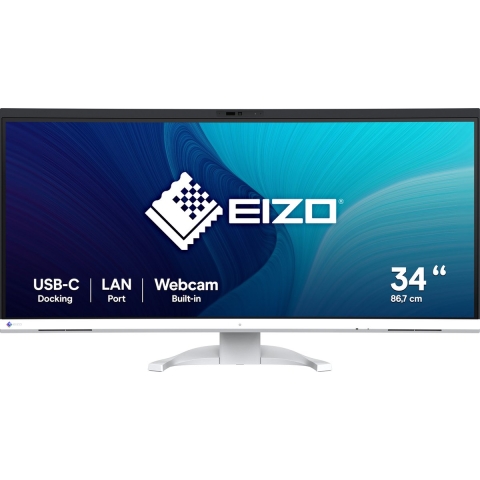 EIZO FlexScan EV3450XC-WT LED display 86,6 cm (34.1") 3440 x 1440 Pixels UltraWide Quad HD Wit