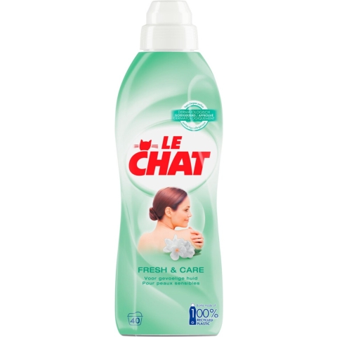 12x Le Chat Wasverzachter Fresh&Care 40 Wasbeurten 880 ml