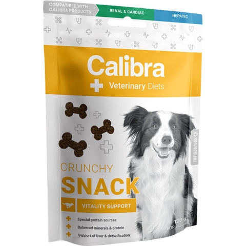 Calibra Veterinary Diets Vitality Support Crunchy hondensnack 7 x 120 g