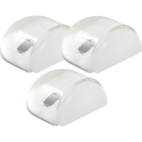 AMIG Deurstopper/deurbuffer - 3x - D42mm - zelfklevend - transparant -