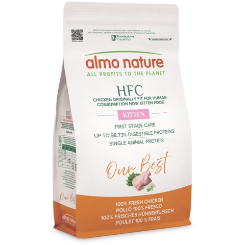 Almo Nature HFC Kattenvoer droog Our Best Kitten Kip 1,2 kg
