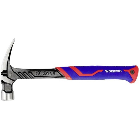 WorkPro WP241013 Klauwhamer Ergonomische handgreep, Hard 450 g 1 stuk(s)